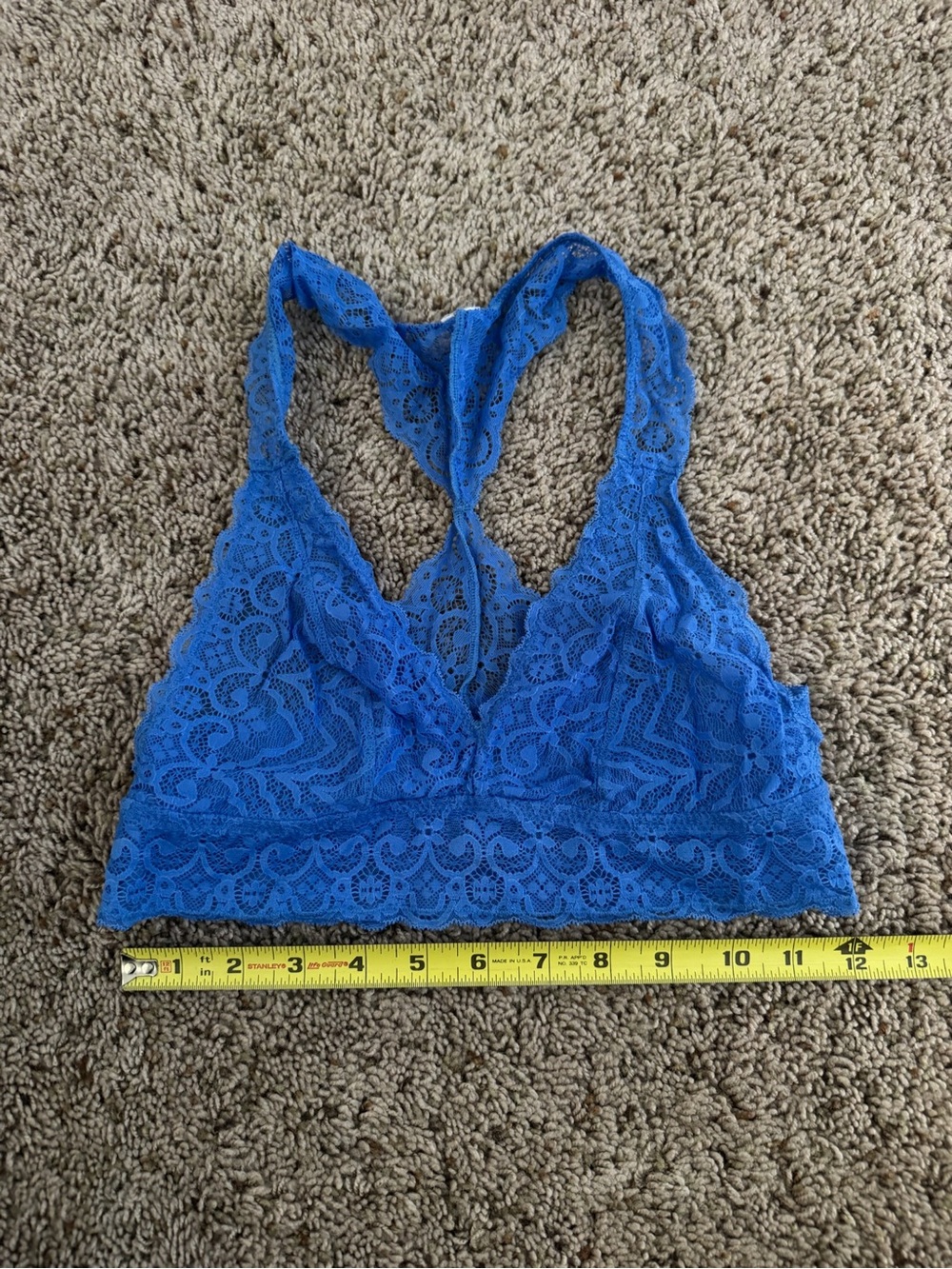 Blue Lace Racerback Bralette - Women Intimates & Sleepwear